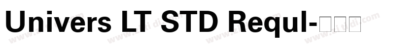 Univers LT STD Requl字体转换